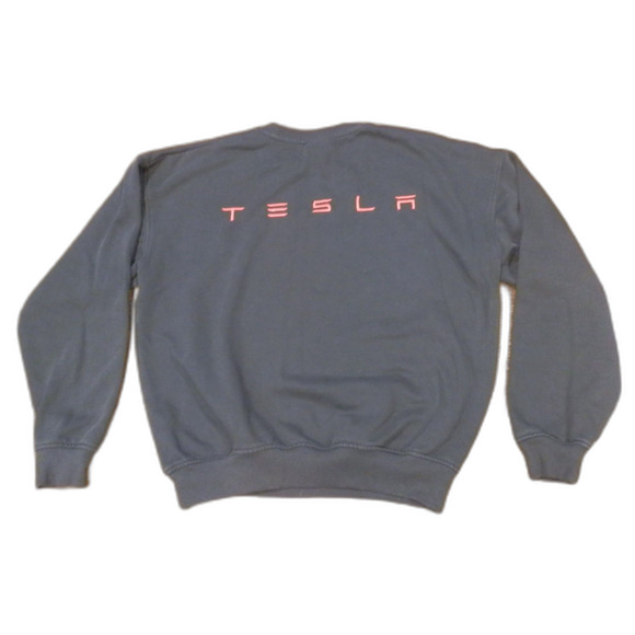 Tesla Black Sweatshirt Unisex Size SM - Picture 2 of 2